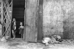 enfants et chien dans le bidonville La Granja - Chili